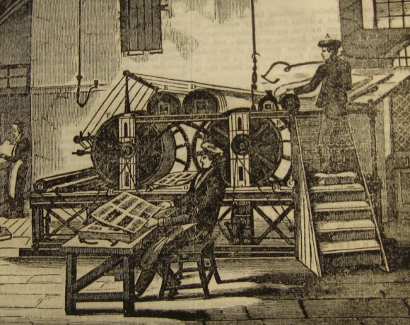 Dublin Penny Journals steam printing press, 1833
